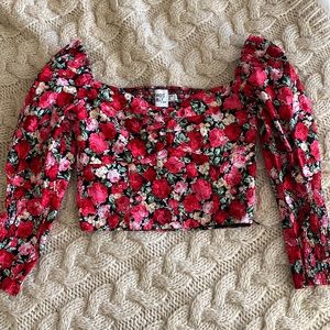 Floral princess polly top